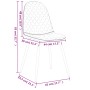 vidaXL Esszimmerstühle 4 Stk Rosa Samt 325683_9