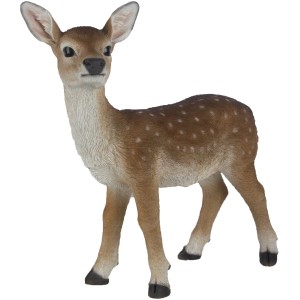 Deko-Figur Hirsch, 48 cm, aus Polyresin für die Gartendekoration.
