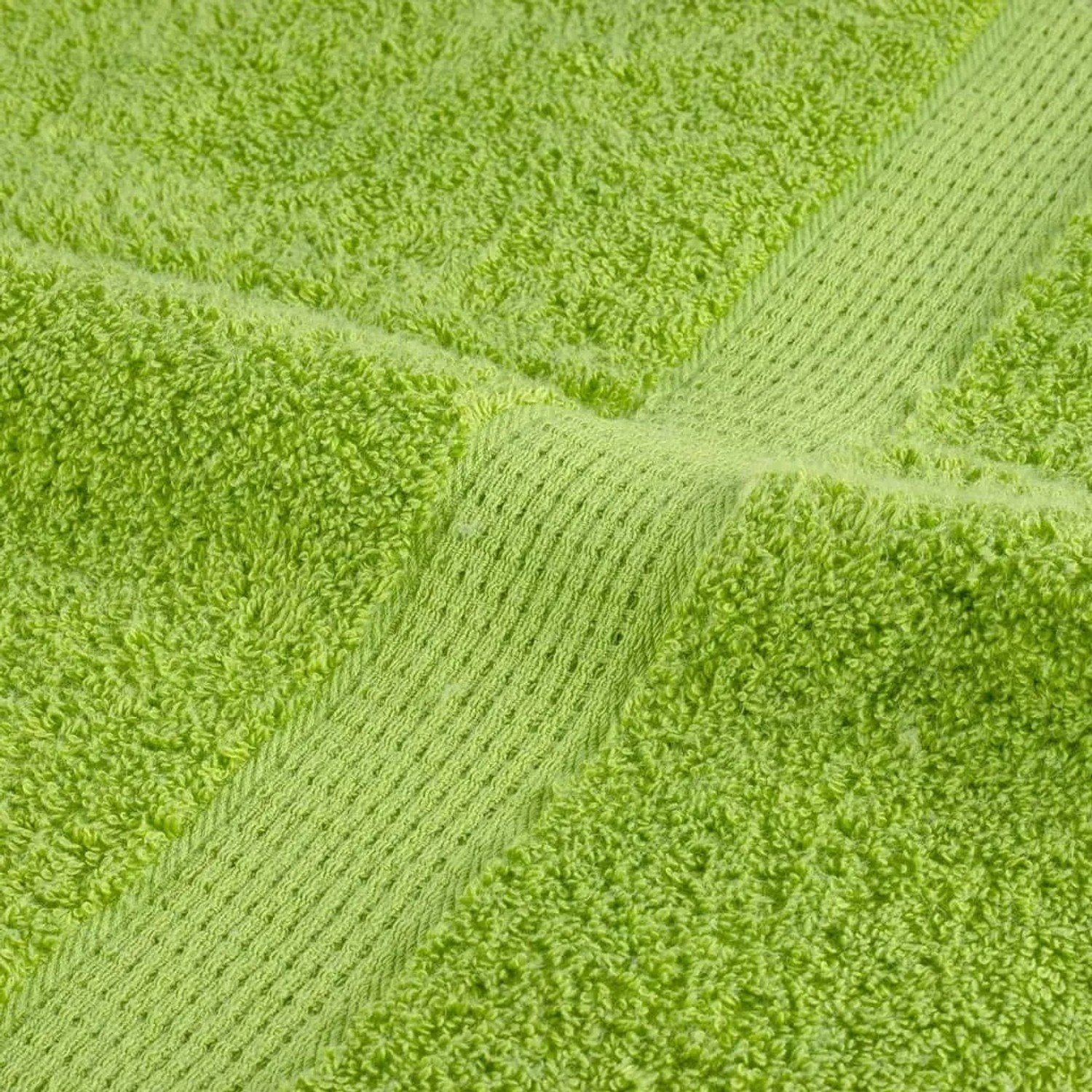 Apfelgrüne Gästetücher (4 Stk.) aus Baumwolle, 30x50 cm, Premium-Qualität.