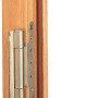 Blockzarge Buche Dekor, 73,5x198,5 cm, Anschlag links, mit Scharnieren.