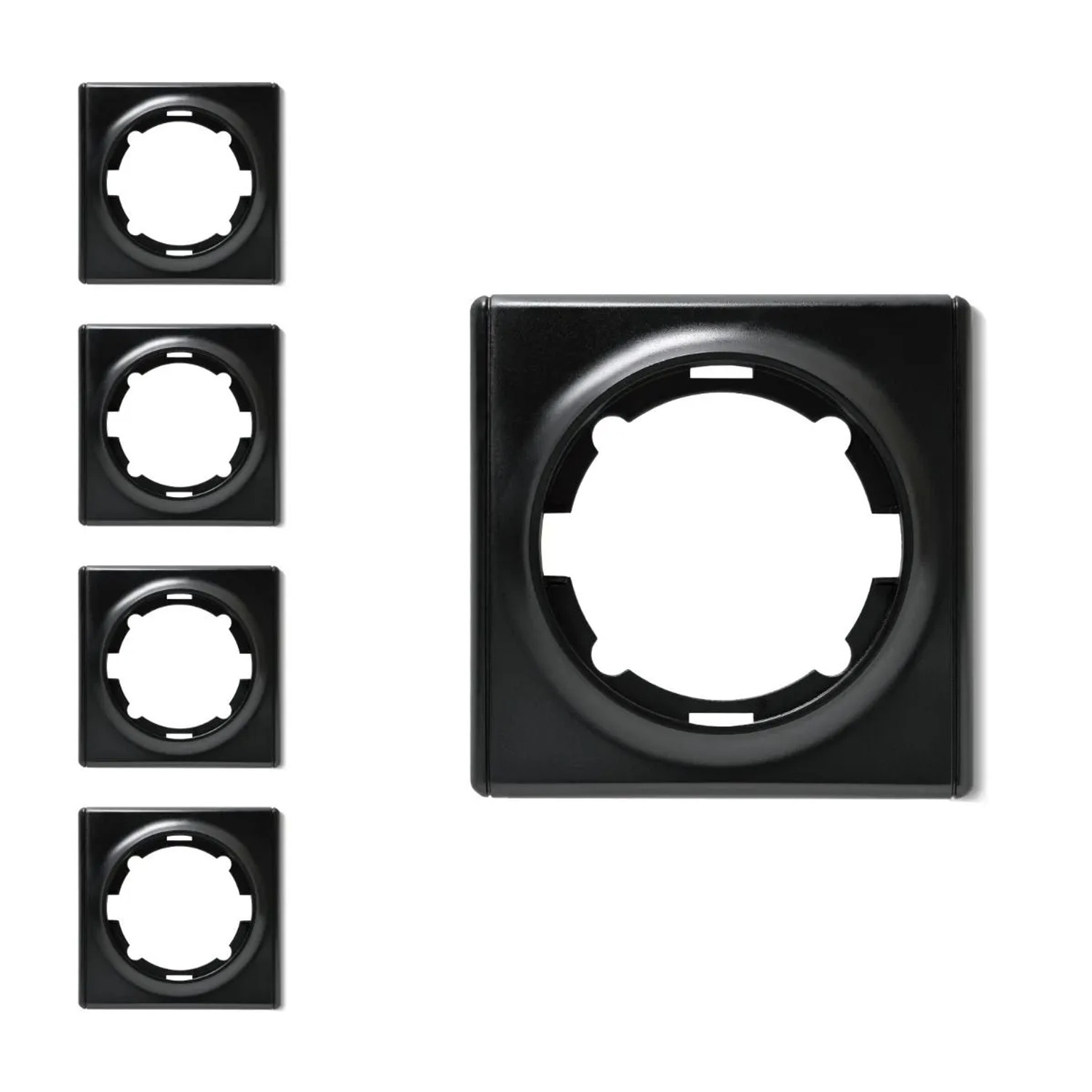 OneKeyElectro 5x Florence Abdeckrahmen Set Schwarz