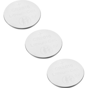 3er-Pack CR2016 Lithium Knopfzellen für Uhren, Taschenrechner und mehr.