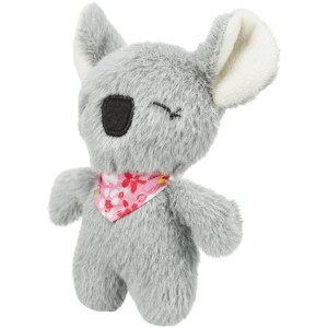 Trixie Katzenspielzeug Koala aus Plüsch mit Katzenminze, 12 cm.