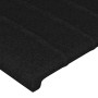 Detailansicht: Schwarzes vidaXL Bettgestell (80x200 cm) mit Stoffbezug.