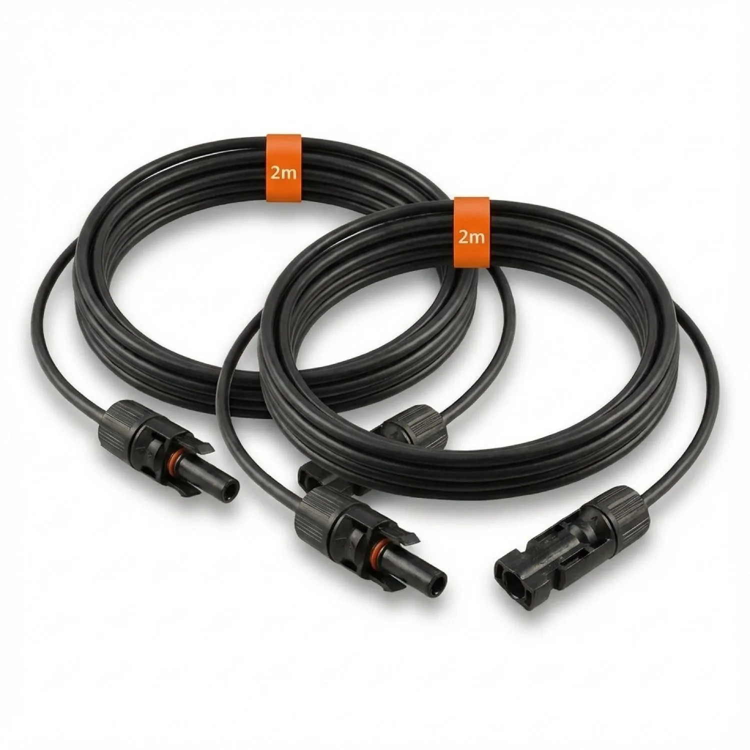 PVundSO Solarkabel-Verlängerung 2x 2m Schwarz MC4