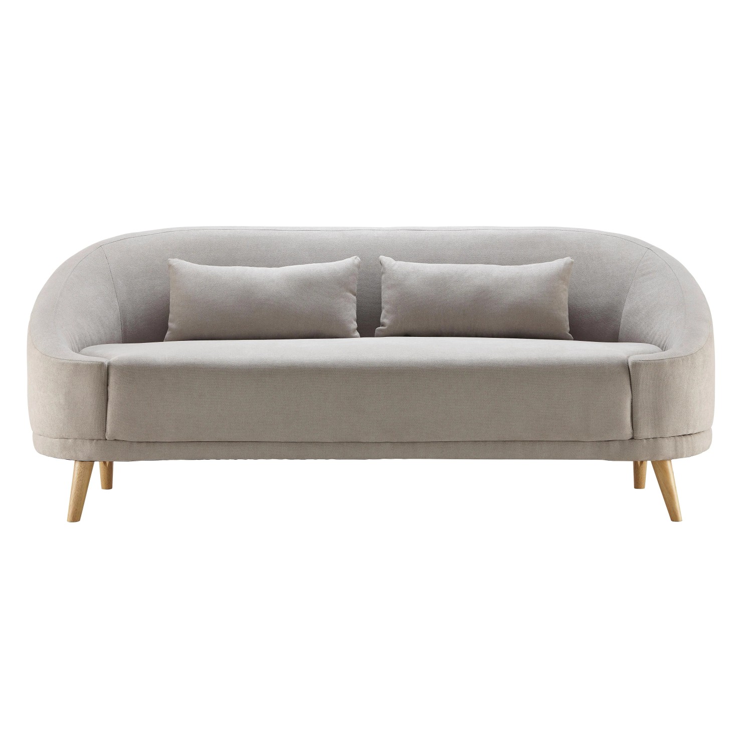 Bessagi Home Sofa Jannike Grau Velours
