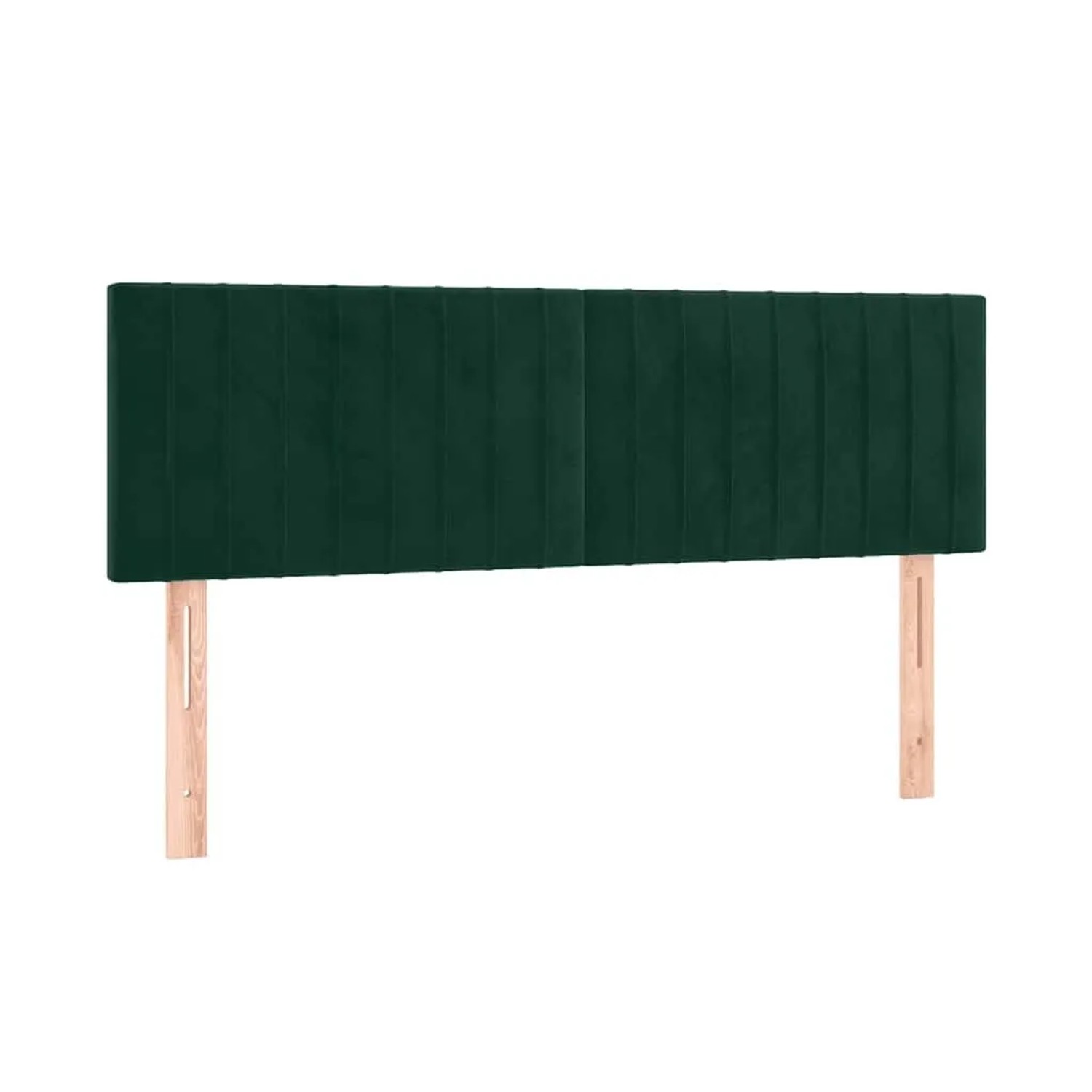 vidaXL Kopfteile 2 Stk Dunkelgrün 72x5x78/88 cm Samt 346253