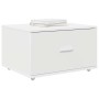 vidaXL Schubladenschrank Mit Rad Weiß 55 x 45 x 31 cm 869306_3