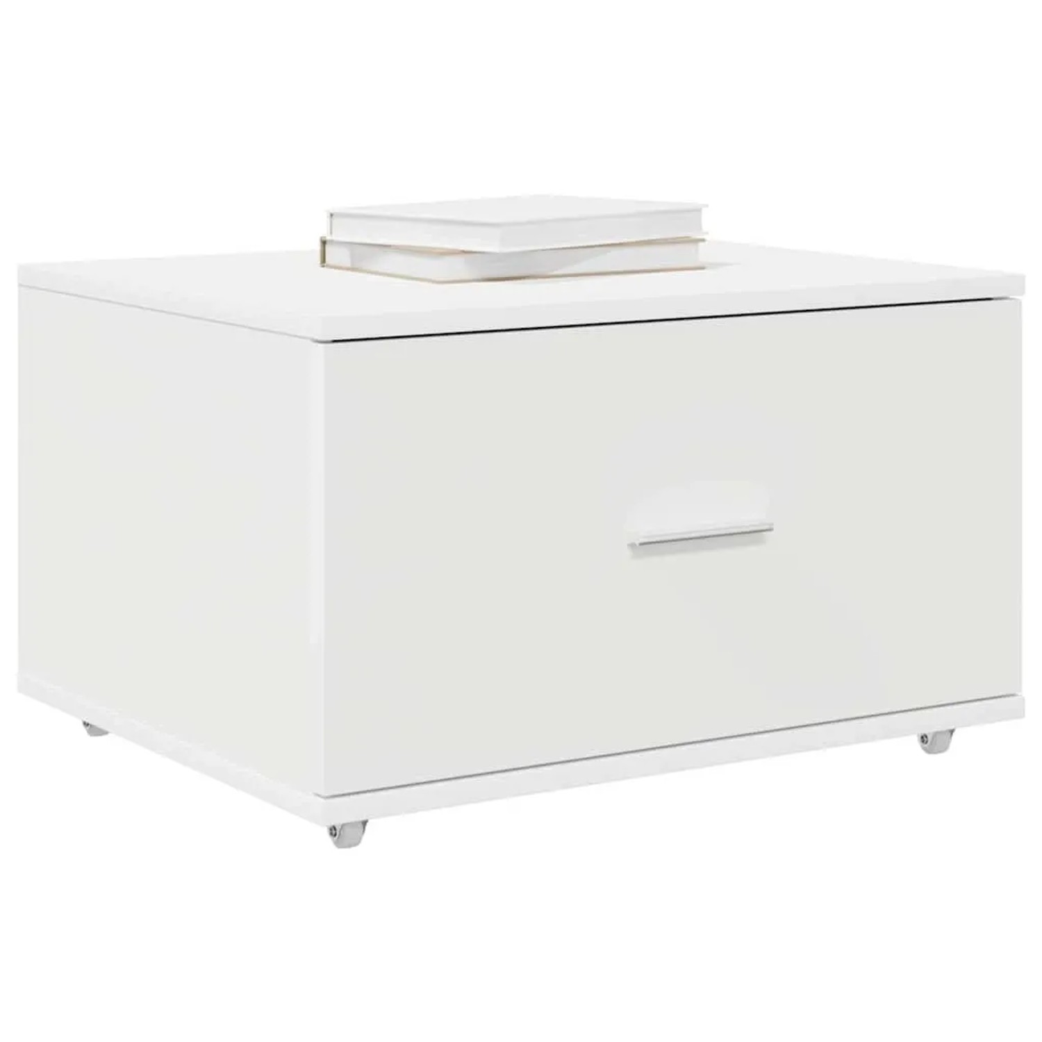 vidaXL Schubladenschrank Mit Rad Weiß 55 x 45 x 31 cm 869306_3