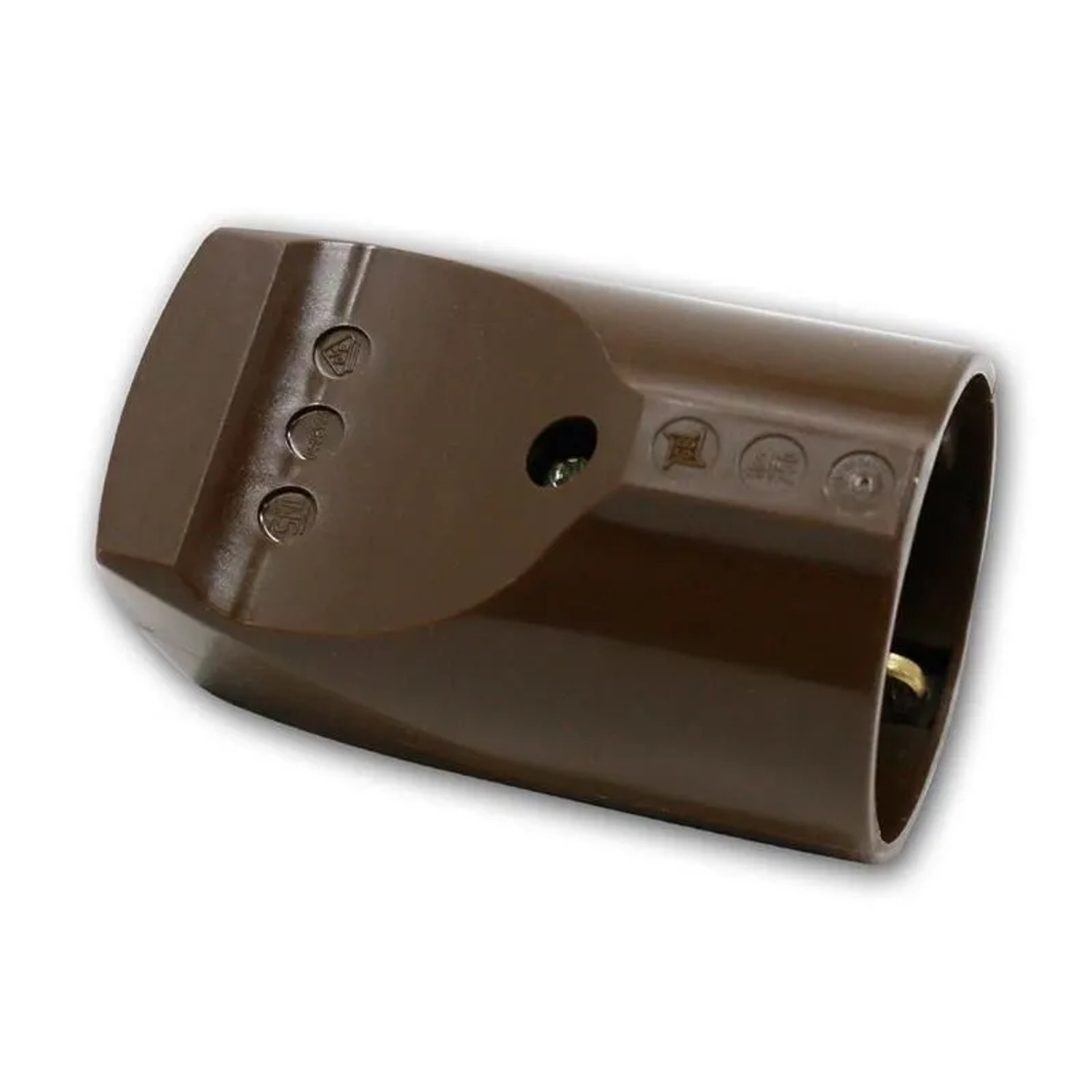 world-trading-net Standard Kupplung Braun mit Schutzkontakt 250V 16A