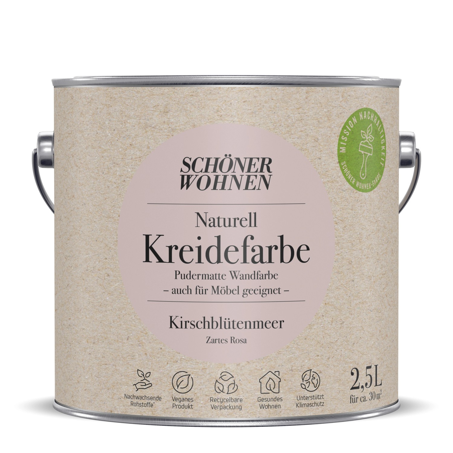 Schöner Wohnen Naturell Kreidefarbe Kirschblütenmeer 2,5 l