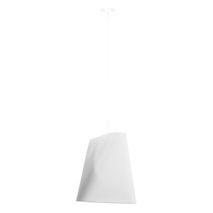 Weißer Sollux Lighting Kronleuchter Blum 1, Stoffschirm, minimalistisches Design für Lampen & Leuchten.