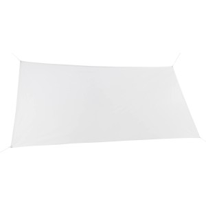 Weißes Sonnensegel Caldera II, 140x270 cm, für Balkon & Terrasse.