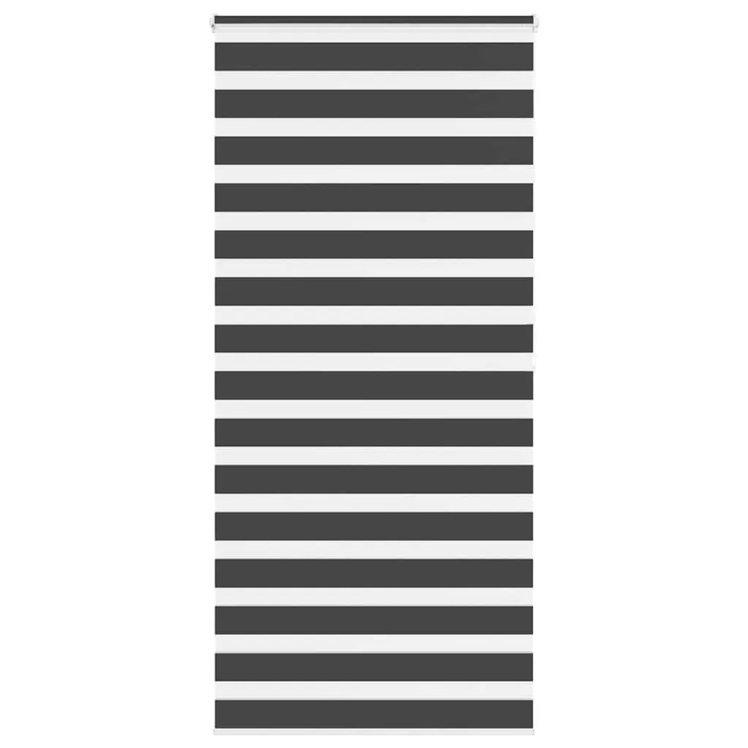 vidaXL Doppelrollo Schwarz 95x200 cm Stoffbreite 90,9 cm Polyester 4014260 günstig online kaufen