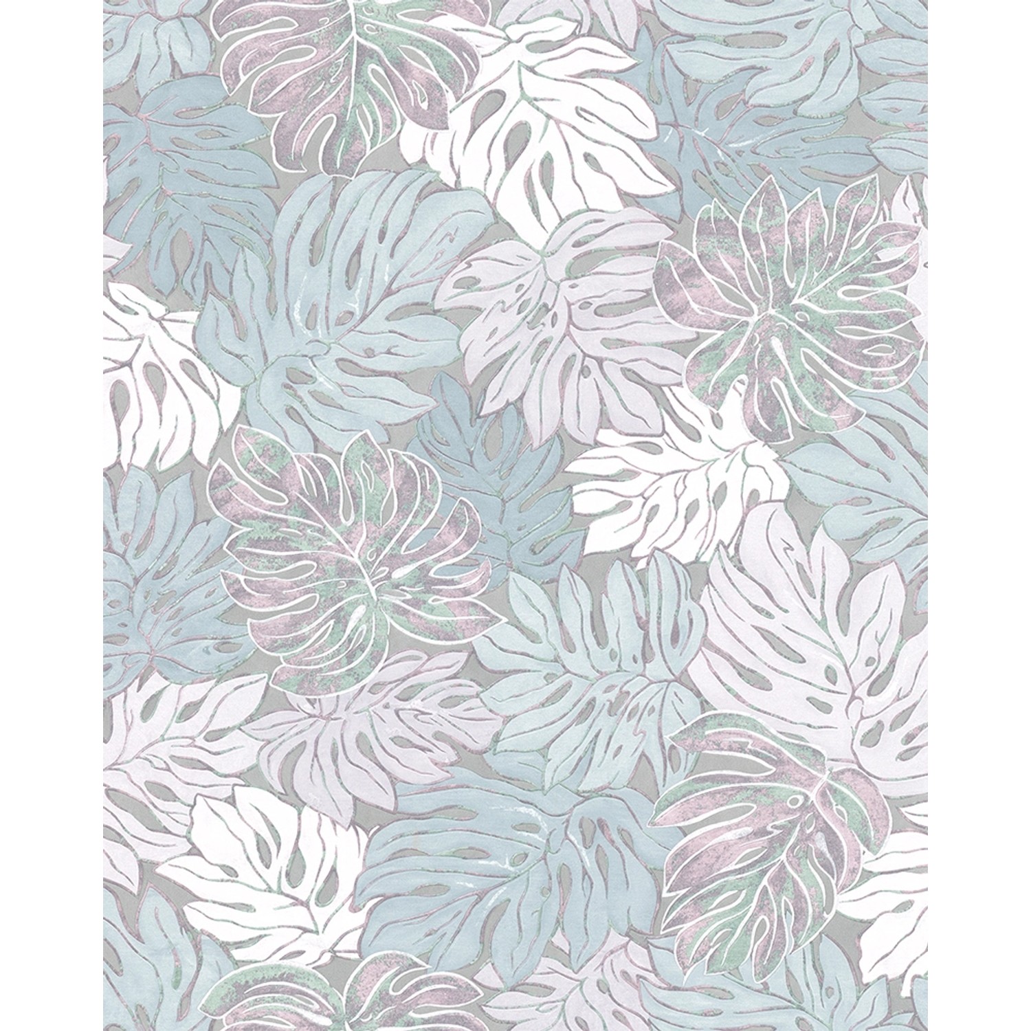 Marburg Vliestapete Floral Blatt Violett-Blau 10,05 m x 0,53 m FSC®