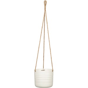 Scheurich Hängeampel Soft Wool, Ø 16,6cm, aus Keramik mit Seilaufhängung.