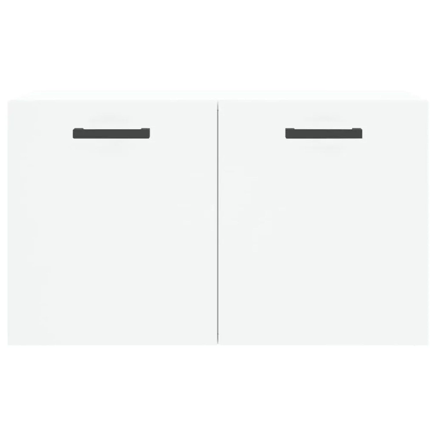 Weißer vidaXL Wandschrank (60x36,5x35 cm) aus Holzwerkstoff für Wohnzimmer.