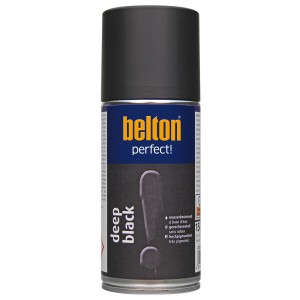 belton Buntlack Perfect Deep Black, seidenmatt, 150ml Dose.