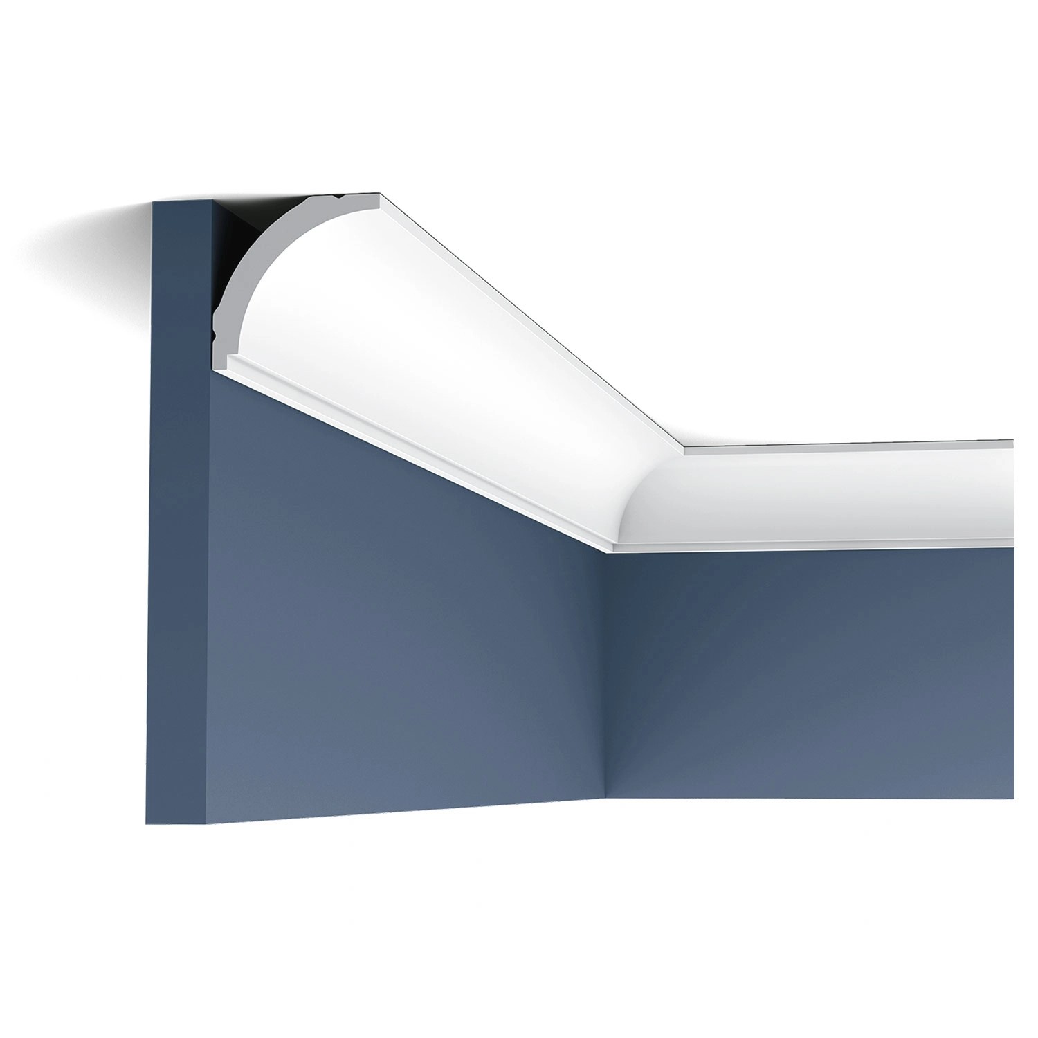 ORAC DECOR CX109 AXXENT Zierleiste Profile Stuck Decken-Leisten Eckleiste 2 m 200 cm x 4,4 cm x 4,4 cm Weiß