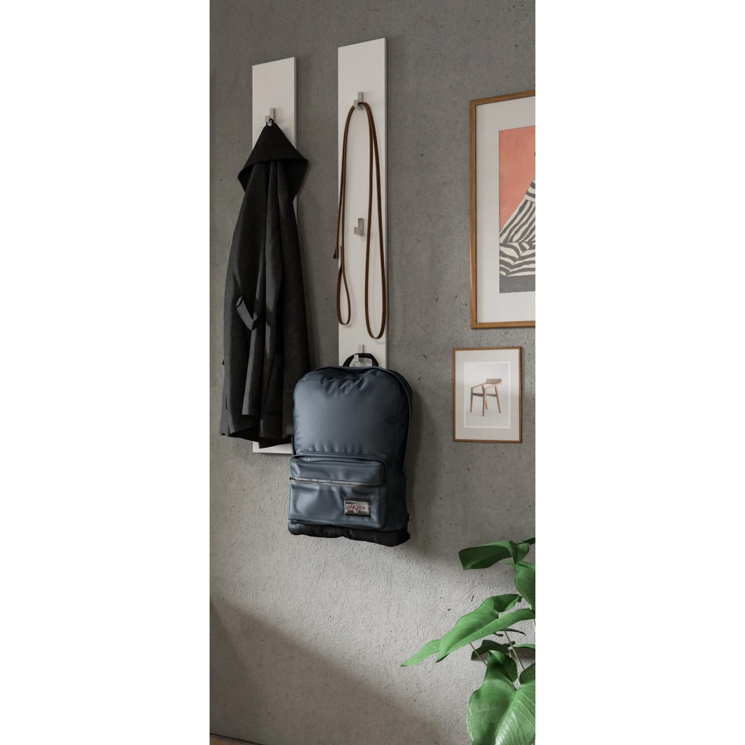 Inn.Furn Garderobenpaneel Set in Weiß 115 cm SystemX_5
