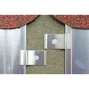 Aluminium-Hafter in Natur zur Befestigung von Dachblechen.