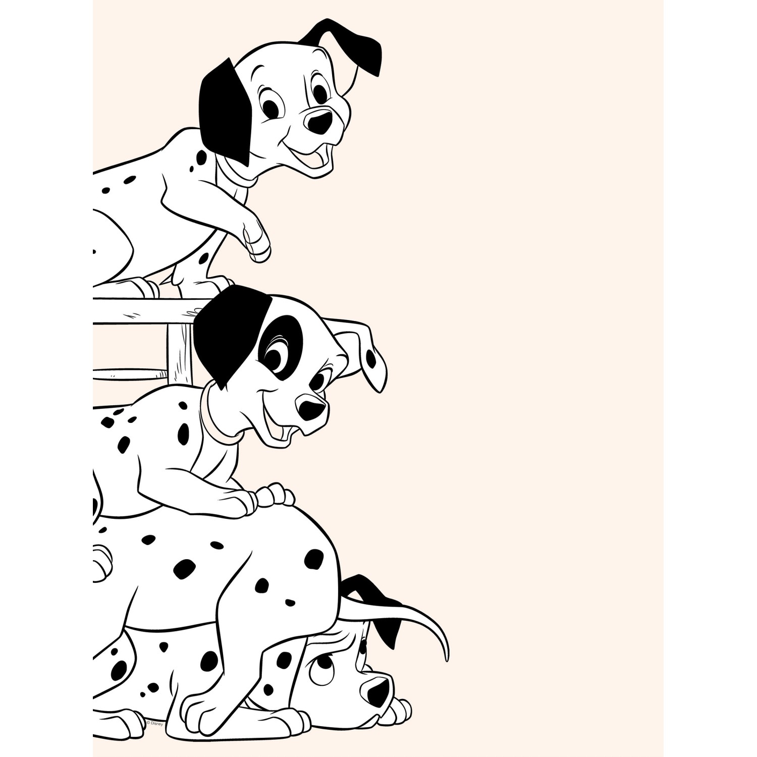 Komar Wandbild 101 Dalmatian Playing 30 x 40 cm