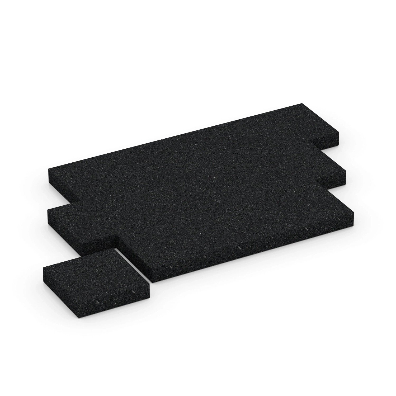 WARCO Fallschutzplatte-300 cm Anthrazit 50 x 50 x 11 cm