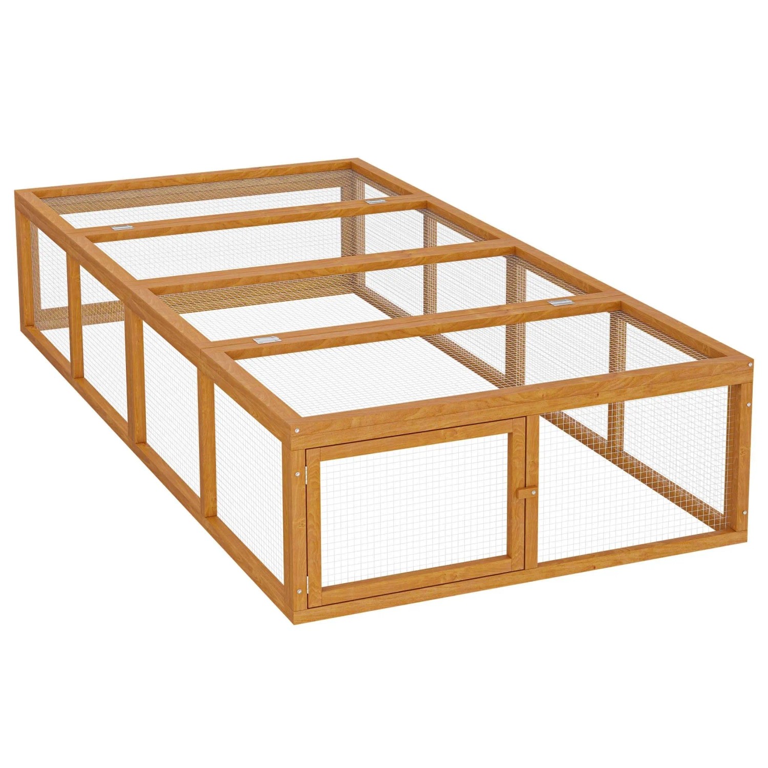 Wiltec Xxl Freilaufgehege Holz 1800X900X480Mm Freilauf Kleintierstall Kaninchen