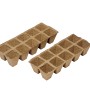 Eckige Anzuchttöpfe, 6x6 cm, 24er-Set für Pflanzenanzucht.