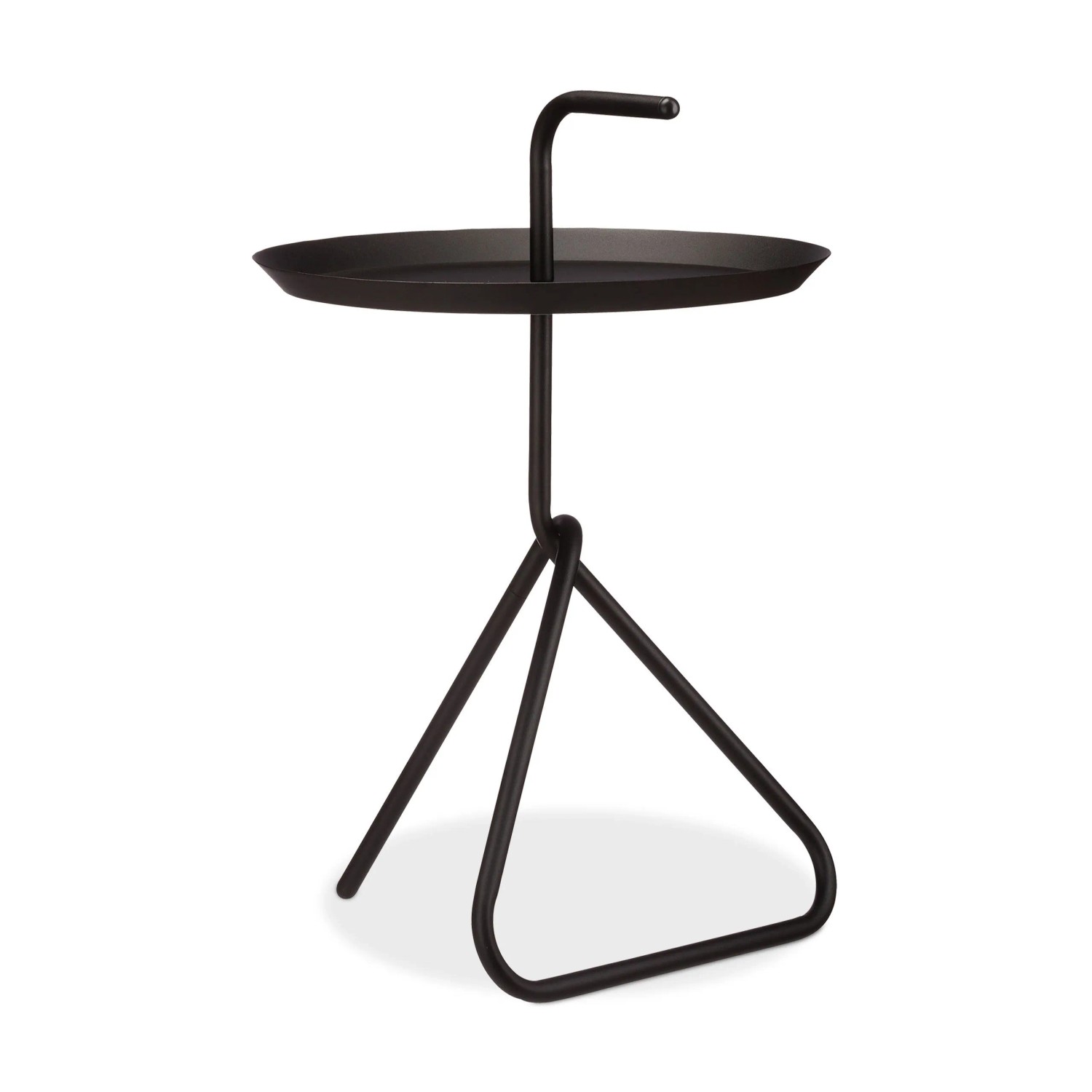Relaxdays Beistelltisch Stahl Schwarz mit Griff 59,5 cm x 40 cm x 40 cm 1,9 kg