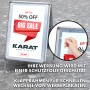 KARAT Kundenstopper A1 aus Aluminium für Plakate, doppelseitig, mit Schutzfolie.