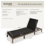 Tectake Rattan Sonnenliege Sofia Widerstandsfähig Uv Beständig 196 x 66 x 27 cm Natur_6