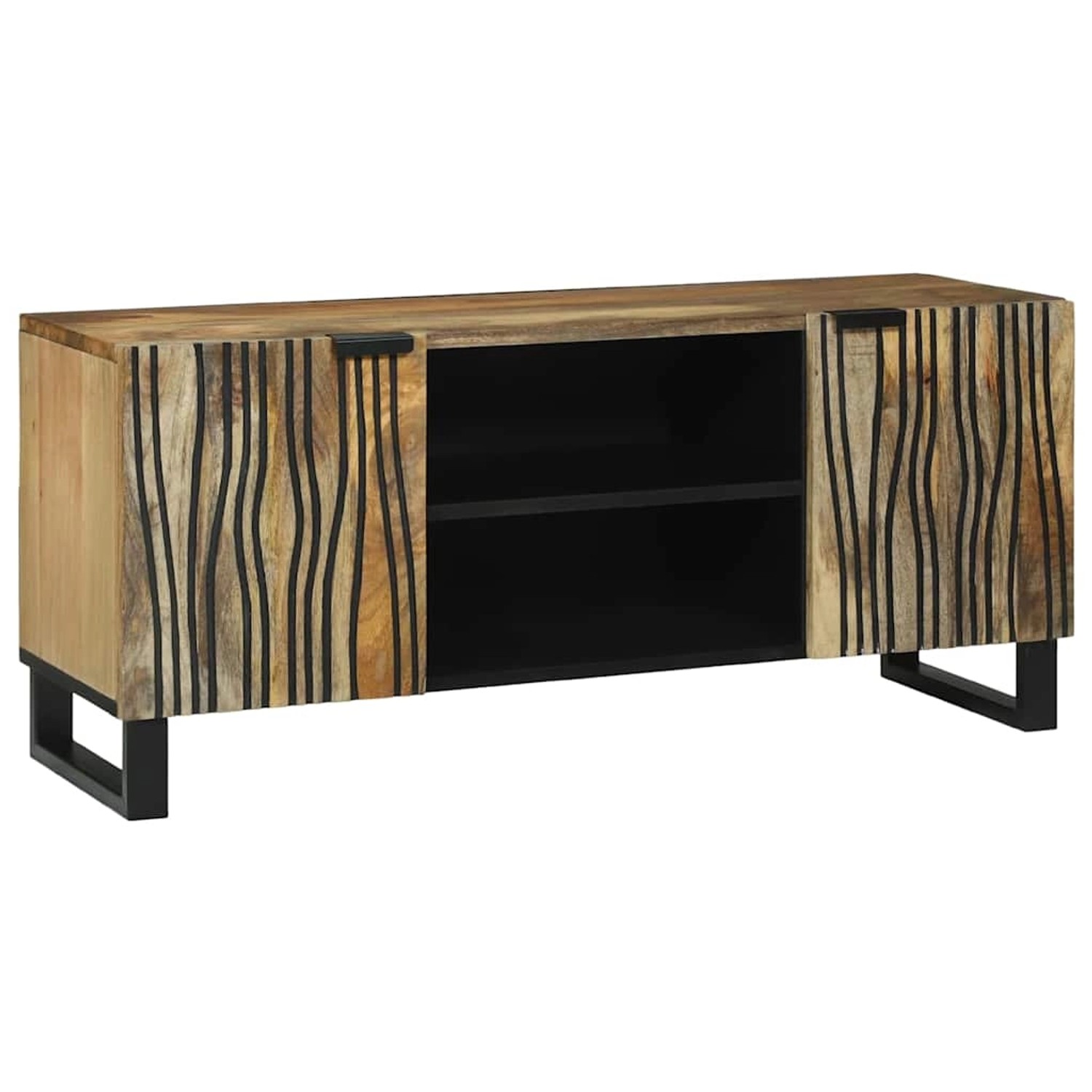 vidaXL TV-Schrank Braun 105 x 33 x 46 cm Massives Mangoholz 4017936 günstig online kaufen