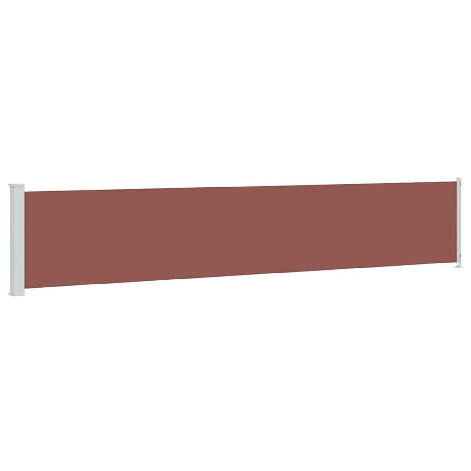 vidaXL Seitenmarkise Ausziehbar 117x600 cm Braun 317951