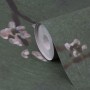 Fototapete Chinese bloesem groen: Rolle mit grünem Hintergrund und weißen Kirschblüten.
