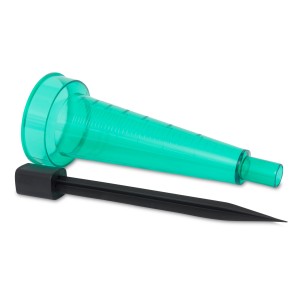 Windhager Regenmesser mit Erdspieß, 22 cm, aus Kunststoff, für die genaue Messung der Niederschlagsmenge.