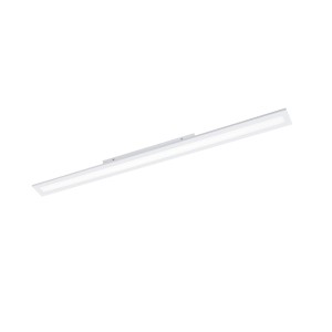 Rechteckige, weiße Eglo LED-Deckenleuchte Salobrena, 119,5 cm, für Küche und Büro.
