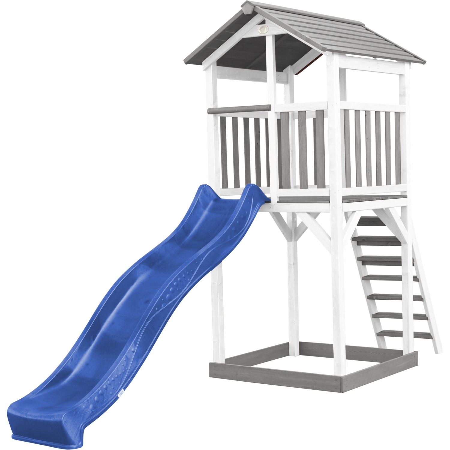 Axi Beach Tower Spielturm mit Blauer Rutsche 349 x 111 x 242 cm