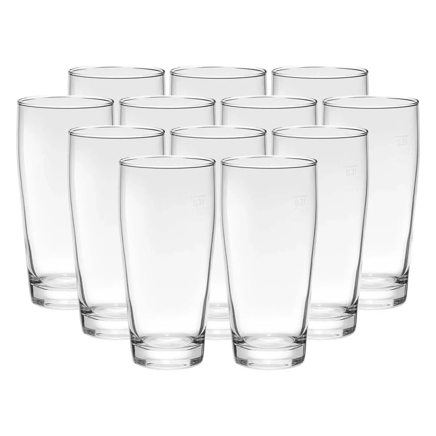 Pasabahce Jubilee Willi Becher 0,3, Geeicht 12er Set