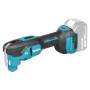 Makita Akku-Multifunktionswerkzeug DTM53 in Schwarz/Türkis mit 18V Akku. Oszillierendes Multitool für vielseitige Arbeiten.