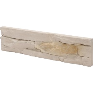 Stegu Verblender Karakum 1 Creme Gips, Wandverblender in Steinoptik für Innenräume.