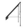Graue Juskys Klemmmarkise Kapstadt 250x120 cm, Markise ohne Bohren für Balkon & Terrasse.
