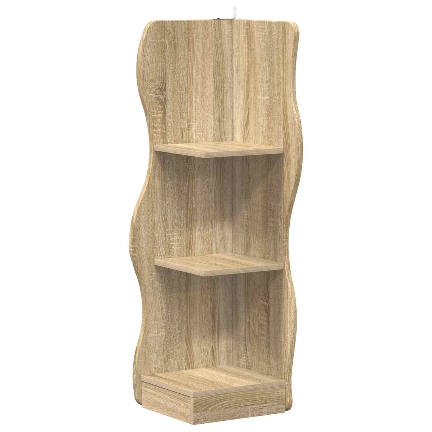vidaXL Eckregal mit Regal Sonoma-Eiche 34 x 33 x 102 cm Holzwerkstoff 899938