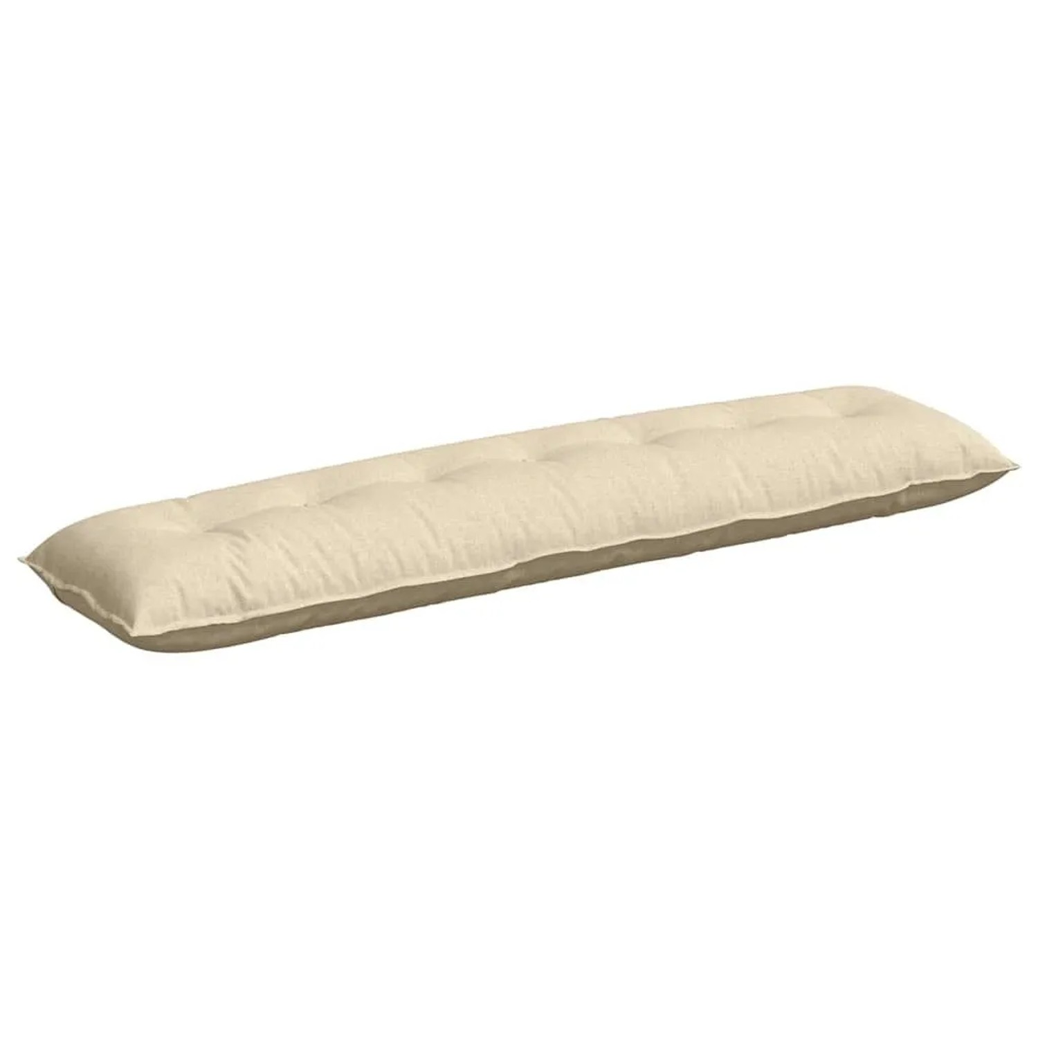 vidaXL Rückenkissen Creme 200 x 19 x 50 cm Stoff 42014966
