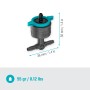 Gardena Reihentropfer, regulierbar 1-8 l/h, druckregulierend, für Micro-Drip-Systeme zur Bewässerung von Pflanzen.