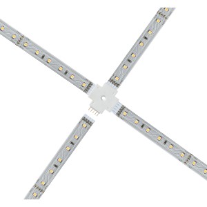 Paulmann LED-Strip X-Verbinder MaxLED für LED-Streifen, Weiß, Kunststoff.