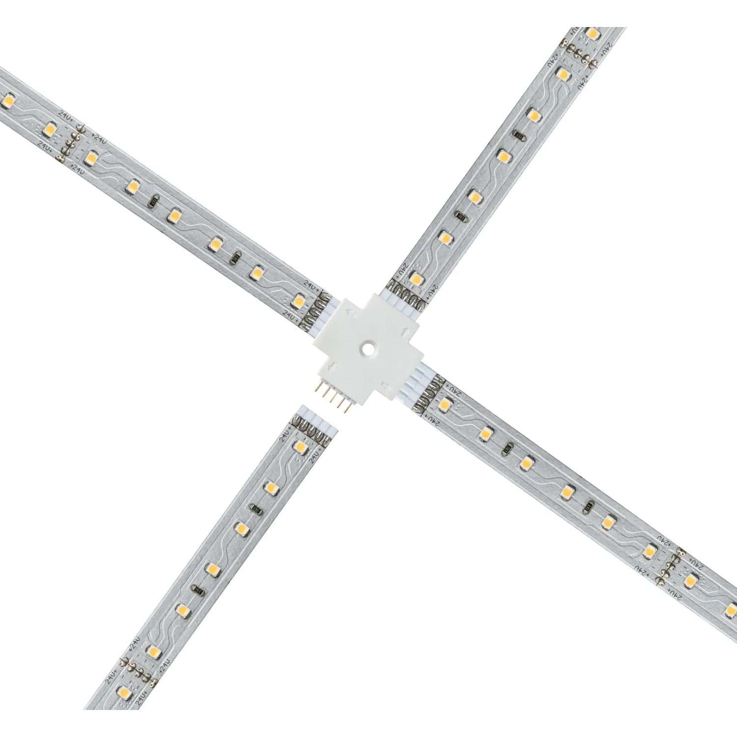 Paulmann LED-Strip X-Verbinder MaxLED für LED-Streifen, Weiß, Kunststoff.