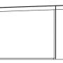 Skizze Skan Holz Gartenhaus Tokio 2, Schiefergrau, 340x340 cm, mit Maßangaben.