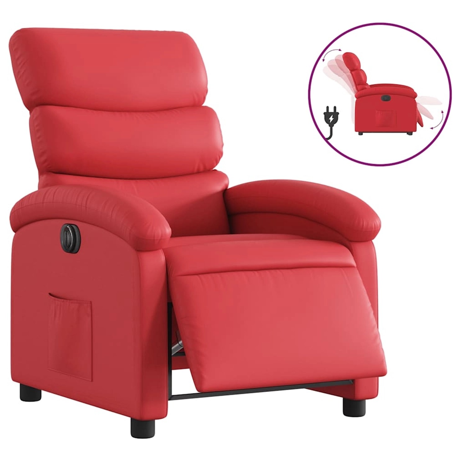 vidaXL Relaxsessel Elektrisch Rot Kunstleder 3204031 günstig online kaufen