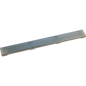Verosan+ Duschrinnen-Abdeckung Lahn, 100 cm, Edelstahl Designrost für Duschrinne.